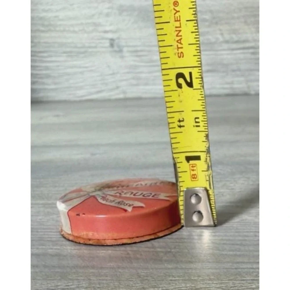 Heather Rouge Peach Rose Tin W/Puff Whitehall Laboratories Company New York USA